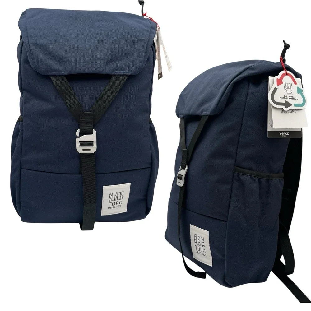 Topo Designs Men's Y-Pack 24L Backpack Navy Blue Fits 15